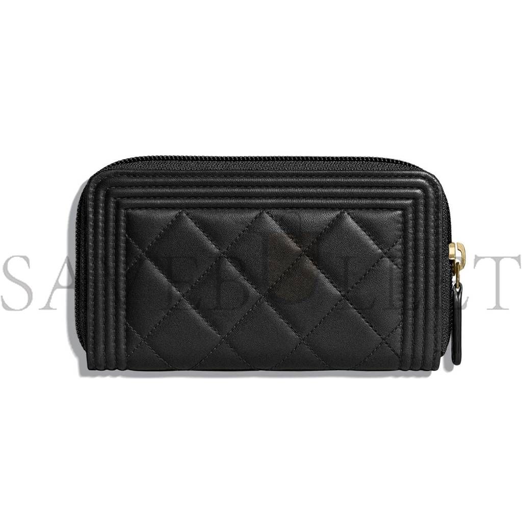 Ch*el boy Ch*el zipped wallet a80566 y07659 94305 （15.5*9*2cm）